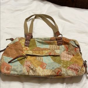 Fossil patchwork purse